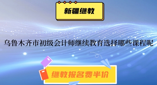 2024年烏魯木齊市初級會計師繼續教育選擇哪些課程呢? 2024年烏魯木齊市初級會計師繼續教育選擇哪些課程呢?